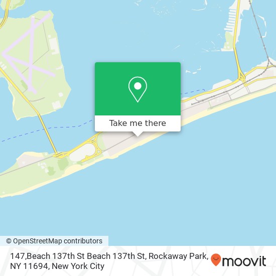 Mapa de 147,Beach 137th St Beach 137th St, Rockaway Park, NY 11694
