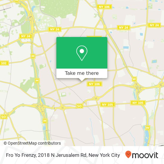 Fro Yo Frenzy, 2018 N Jerusalem Rd map