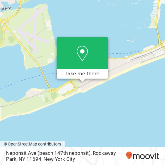 Mapa de Neponsit Ave (beach 147th neponsit), Rockaway Park, NY 11694