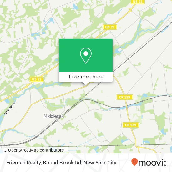 Mapa de Frieman Realty, Bound Brook Rd