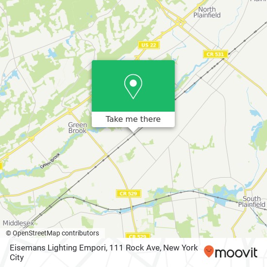 Eisemans Lighting Empori, 111 Rock Ave map