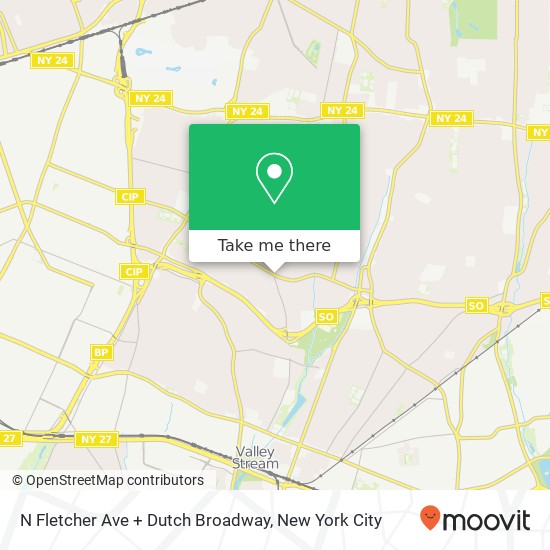 Mapa de N Fletcher Ave + Dutch Broadway
