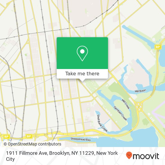 1911 Fillmore Ave, Brooklyn, NY 11229 map