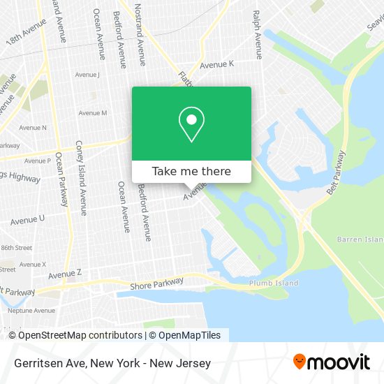 Gerritsen Ave map