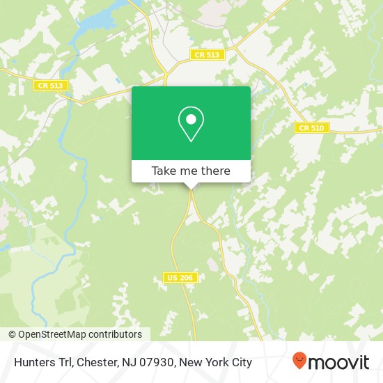 Hunters Trl, Chester, NJ 07930 map