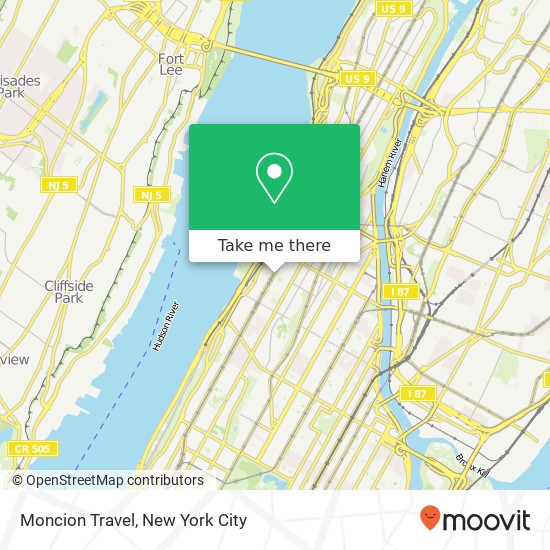 Moncion Travel map