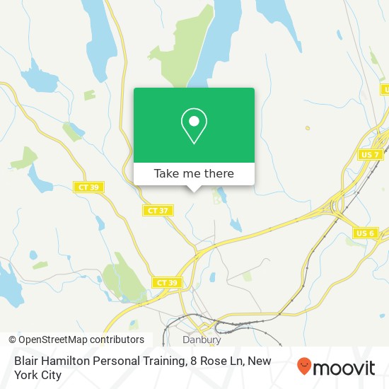 Mapa de Blair Hamilton Personal Training, 8 Rose Ln