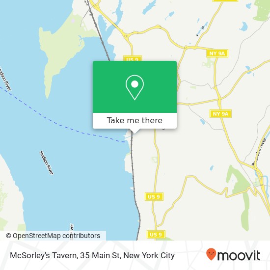 Mapa de McSorley's Tavern, 35 Main St