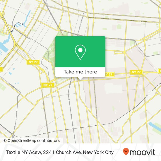 Mapa de Textile NY Acsw, 2241 Church Ave
