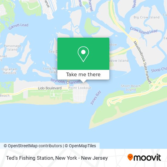 Ted's Fishing Station map