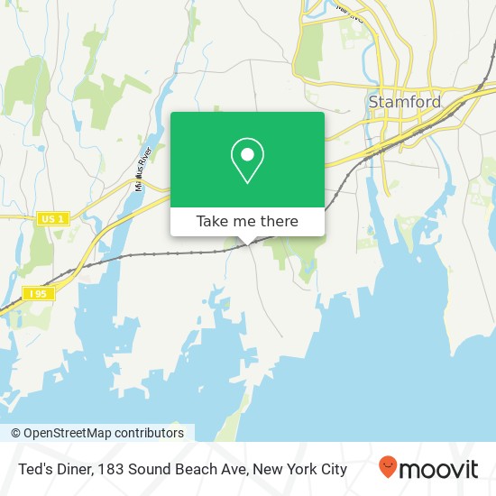Mapa de Ted's Diner, 183 Sound Beach Ave