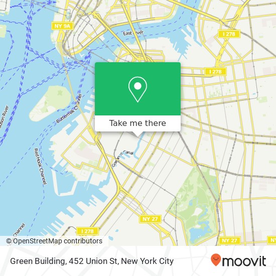 Mapa de Green Building, 452 Union St