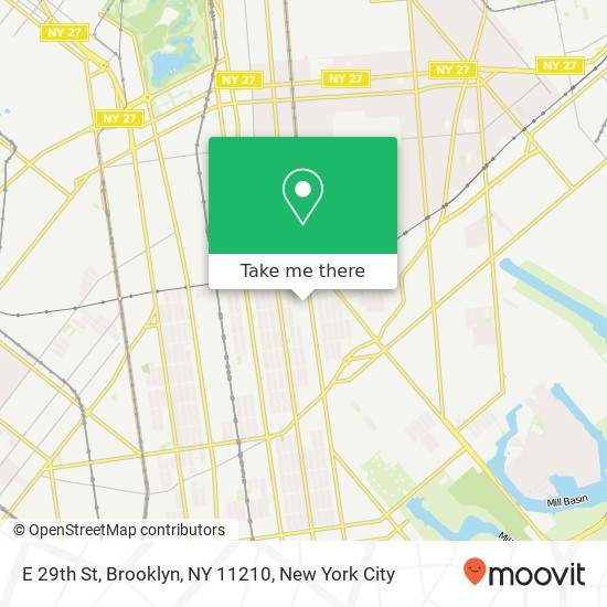 E 29th St, Brooklyn, NY 11210 map