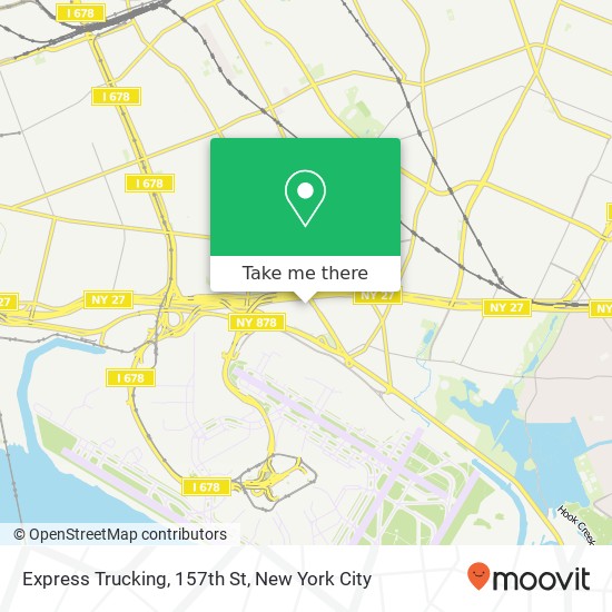 Express Trucking, 157th St map