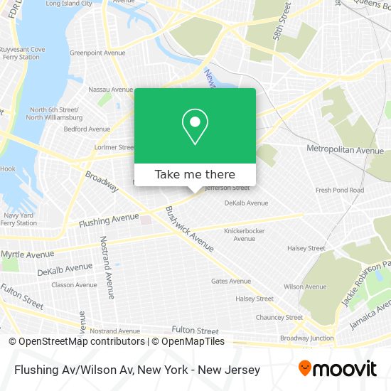 Mapa de Flushing Av/Wilson Av