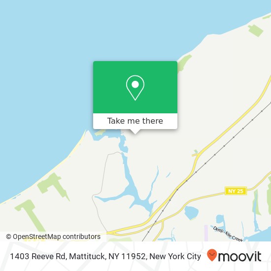 Mapa de 1403 Reeve Rd, Mattituck, NY 11952