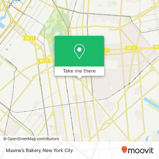 Mapa de Maxine's Bakery, 1232 Flatbush Ave