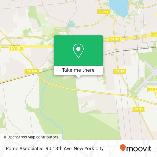 Mapa de Rome Associates, 90 13th Ave