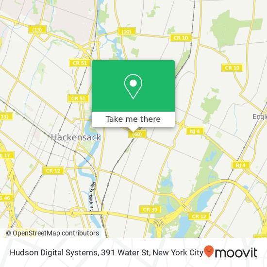 Mapa de Hudson Digital Systems, 391 Water St