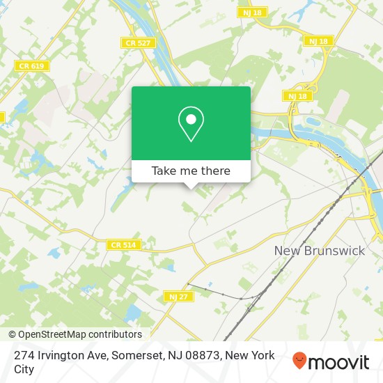 274 Irvington Ave, Somerset, NJ 08873 map