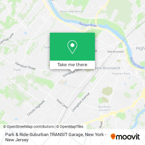 Park & Ride-Suburban TRANSIT Garage map