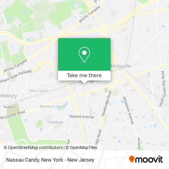 Nassau Candy map