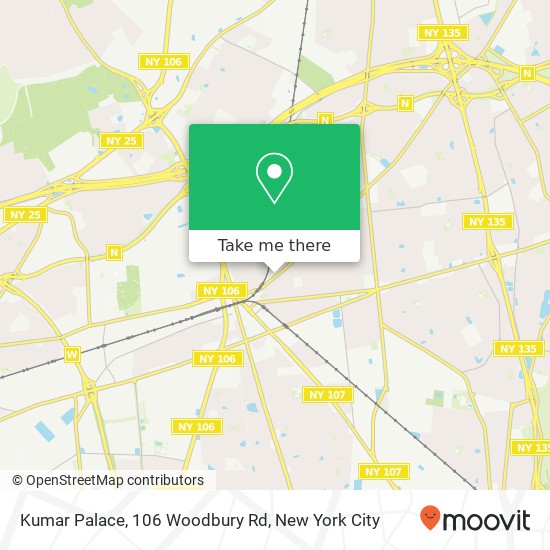 Kumar Palace, 106 Woodbury Rd map