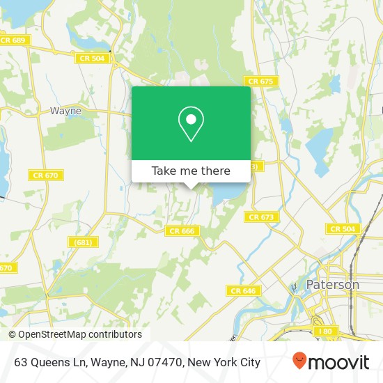 63 Queens Ln, Wayne, NJ 07470 map