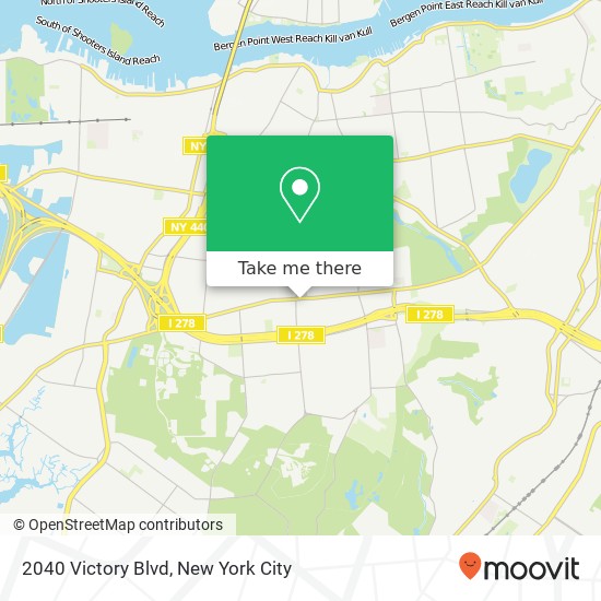 Mapa de 2040 Victory Blvd, Staten Island, NY 10314