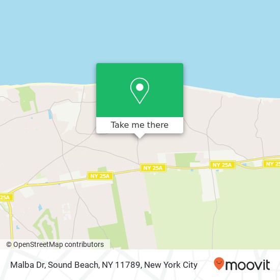 Mapa de Malba Dr, Sound Beach, NY 11789