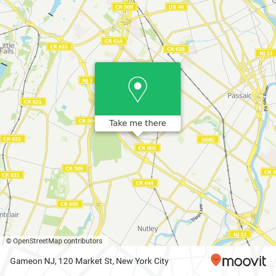 Mapa de Gameon NJ, 120 Market St