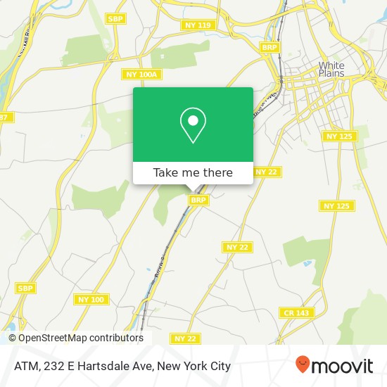 ATM, 232 E Hartsdale Ave map