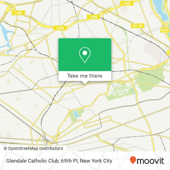 Mapa de Glendale Catholic Club, 69th Pl