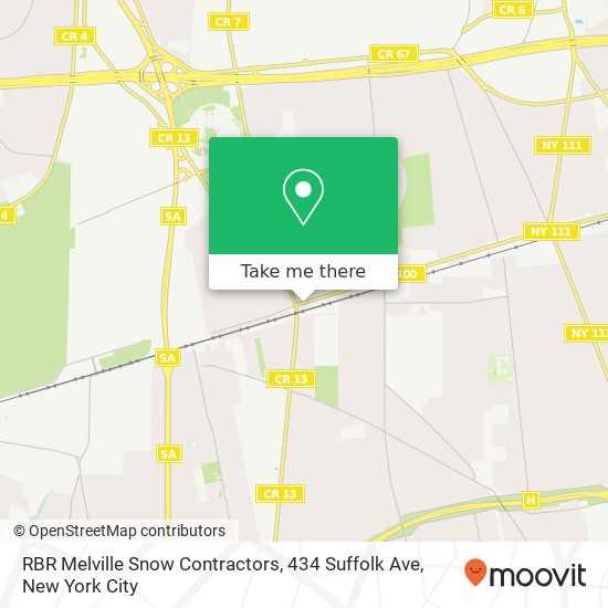 Mapa de RBR Melville Snow Contractors, 434 Suffolk Ave