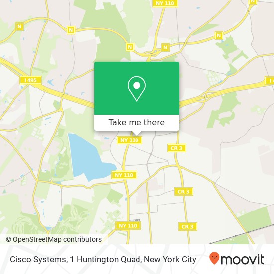 Cisco Systems, 1 Huntington Quad map