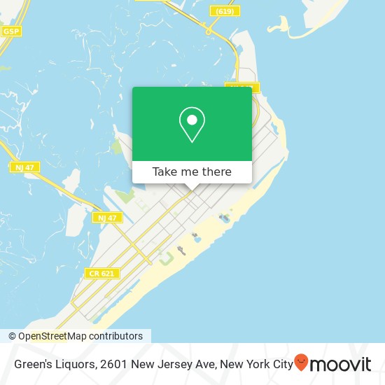 Mapa de Green's Liquors, 2601 New Jersey Ave