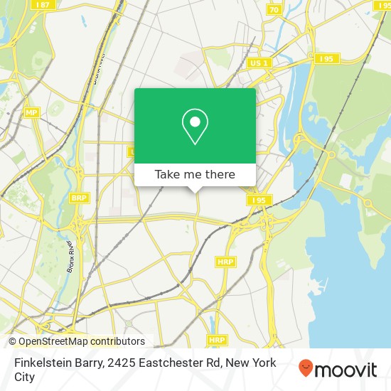 Mapa de Finkelstein Barry, 2425 Eastchester Rd