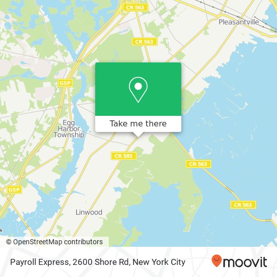 Mapa de Payroll Express, 2600 Shore Rd