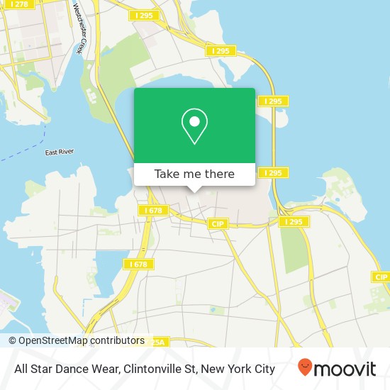 Mapa de All Star Dance Wear, Clintonville St