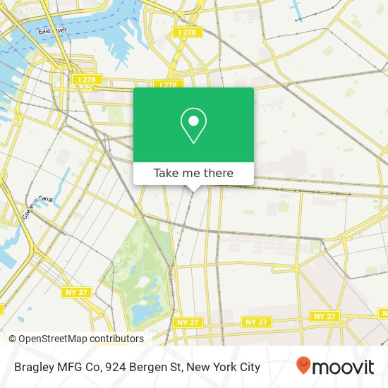 Bragley MFG Co, 924 Bergen St map