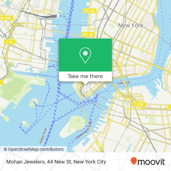 Mapa de Mohan Jewelers, 44 New St
