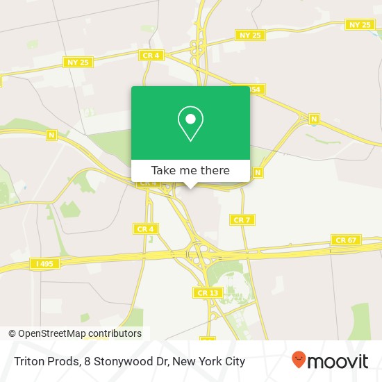 Mapa de Triton Prods, 8 Stonywood Dr