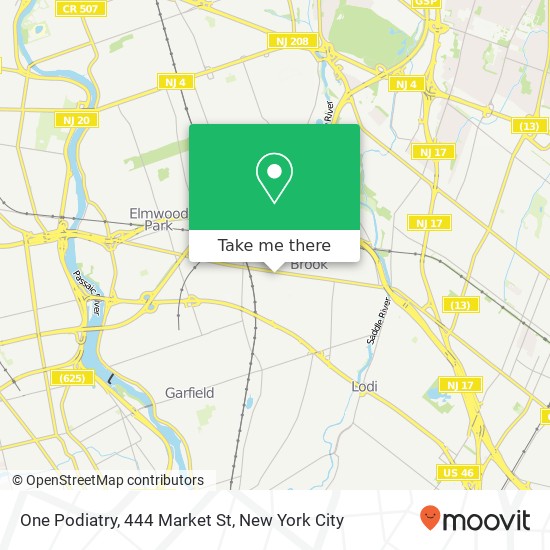 One Podiatry, 444 Market St map