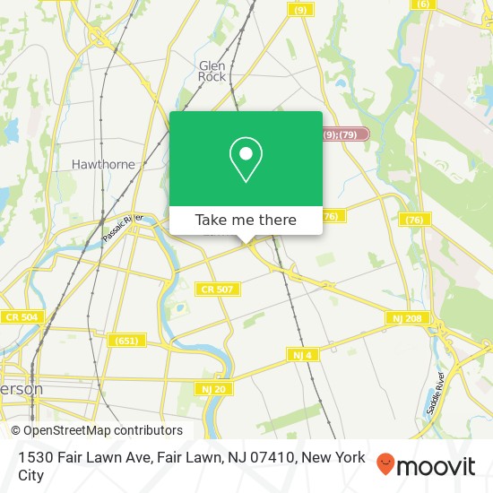 1530 Fair Lawn Ave, Fair Lawn, NJ 07410 map