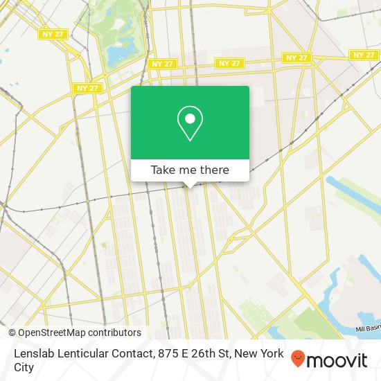 Mapa de Lenslab Lenticular Contact, 875 E 26th St