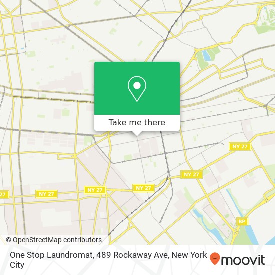 One Stop Laundromat, 489 Rockaway Ave map