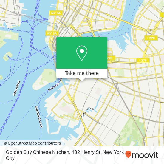 Golden City Chinese Kitchen, 402 Henry St map