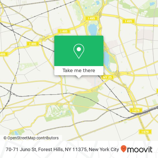 70-71 Juno St, Forest Hills, NY 11375 map
