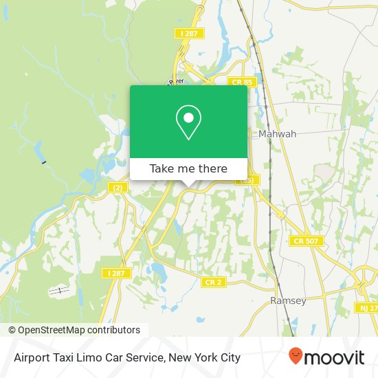 Mapa de Airport Taxi Limo Car Service