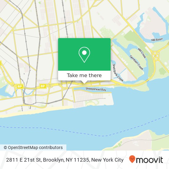 2811 E 21st St, Brooklyn, NY 11235 map